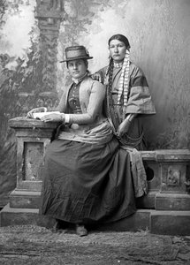 Estrella fugaz, Dakota, y su hermana, 1880s de David Frances Barry